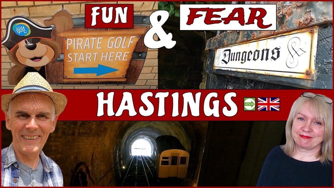 Hastings castle, dungeons and Pirate golf! A day out in the UK
