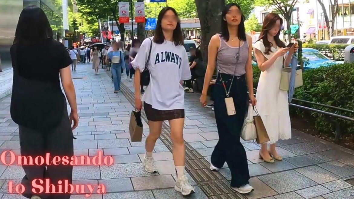 Omotesando to Shibuya Tokyo, in Japan walking tour. 【4K】7.2023-12