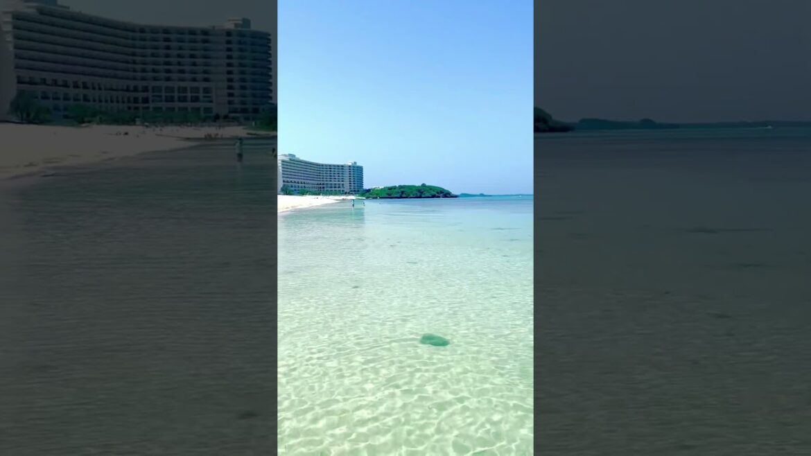 【沖縄 恩納村】透き通る海と空が美しい✨ #絶景