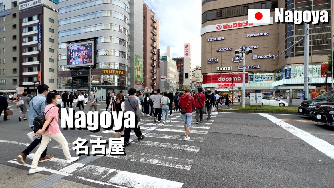 Miscellaneous streets near Nagoya Station | 4K Walking
