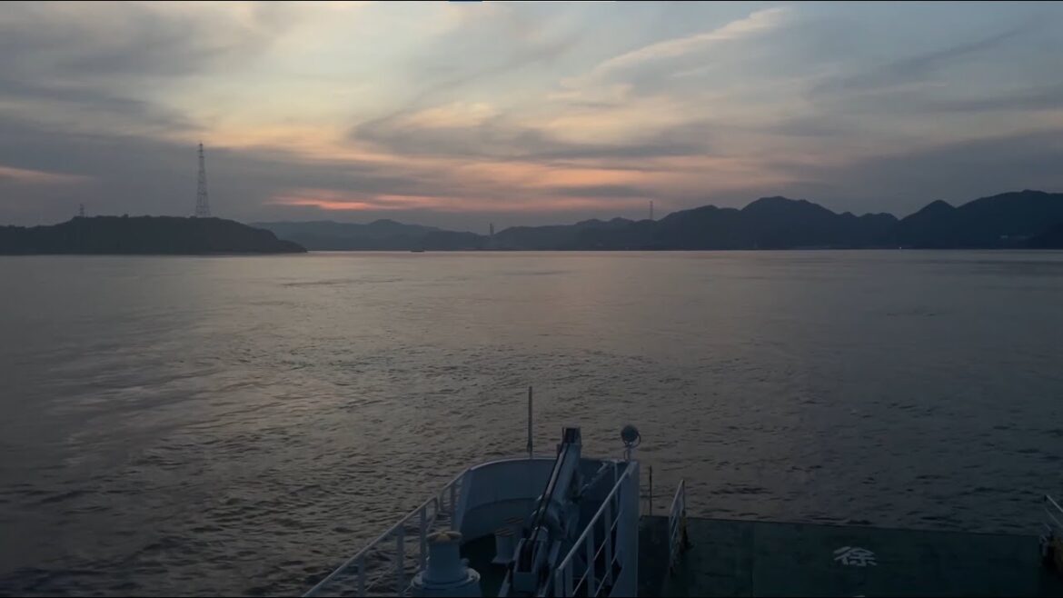 Okunoshima (Rabbit Island). Hiroshima Prefecture. Relaxed trip on motorbike