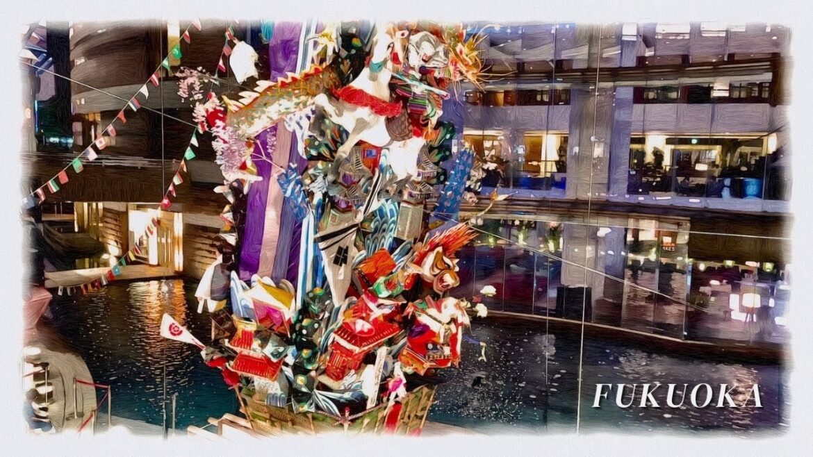 【4K Japan】Fukuoka Night Walk ✨ ~ Hakata Gion Yamakasa and Food Stalls (Yatai) ~ 【4K Japan】Fukuoka Night Walk ✨ ~ Hakata Gion Yamakasa and Food Stalls (Yatai) ~