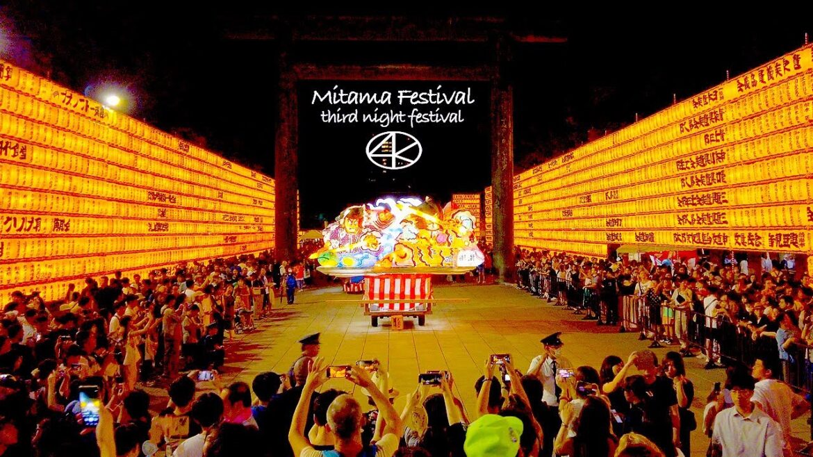 4K【みたままつり】第三夜祭 青森ねぶた 靖國神社 2023 東京九段 Japan