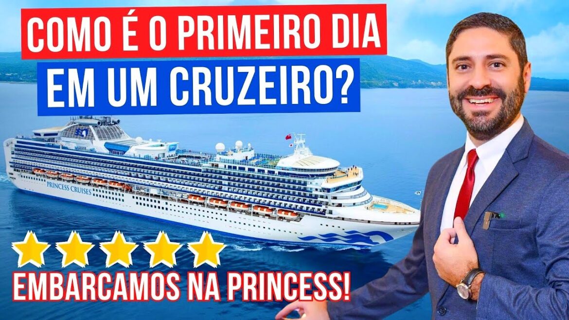PRIMEIRO DIA EM UM CRUZEIRO DE LUXO DA PRINCESS CRUISES! Como Funciona o Embarque em um Cruzeiro?