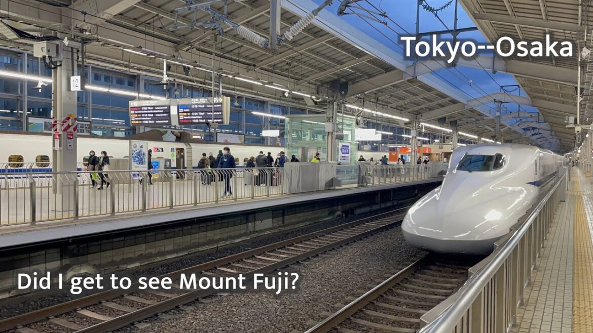 Riding the bullet train from Tokyo to Osaka- Did I get to see Mount Fuji?