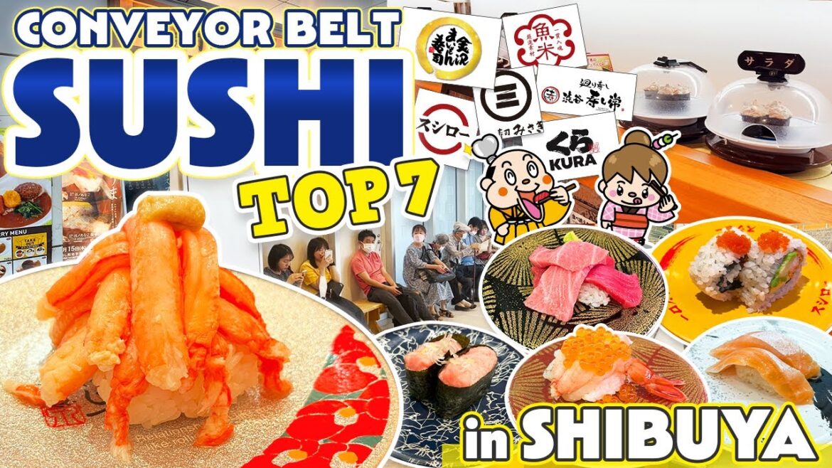 Shibuya Tokyo Conveyor Belt Sushi Restaurant TOP7 / Japan Travel Food Vlog Shibuya Tokyo Conveyor Belt Sushi Restaurant TOP7 / Japan Travel Food Vlog