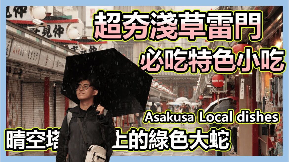 東京自由行！旅日必來的淺草！高CP值美食餐廳小吃！登頂晴空塔！下雨刮風的東京｜Asakusa local dishes｜Tokyo Independent travel