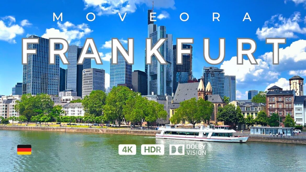 Frankfurt, Germany 🇩🇪 Financial District & Historical Town ☀️ 2023 4k HDR 60fps Walking Tour ▶︎74min