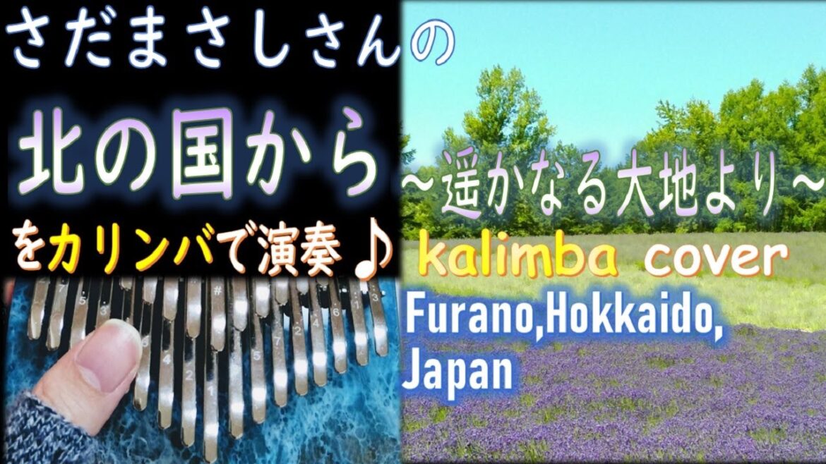 【旅行 & カリンバ】♪北の国から〜遥かなる大地より〜 /さだまさし[chromatic kalimba cover] －2015年北海道・富良野