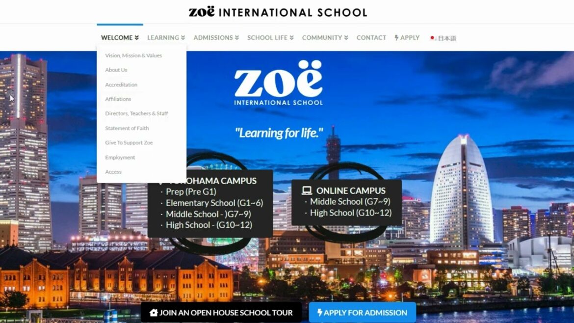 Zoe International School Yokohama Japan