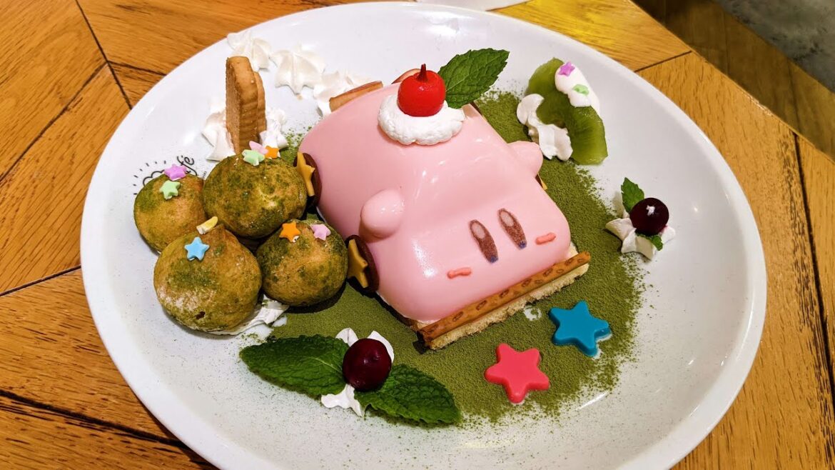 Eating like Kirby and catching 'em all at Pokémon Center in Japan #pokemon #pikachu #kirby #food
