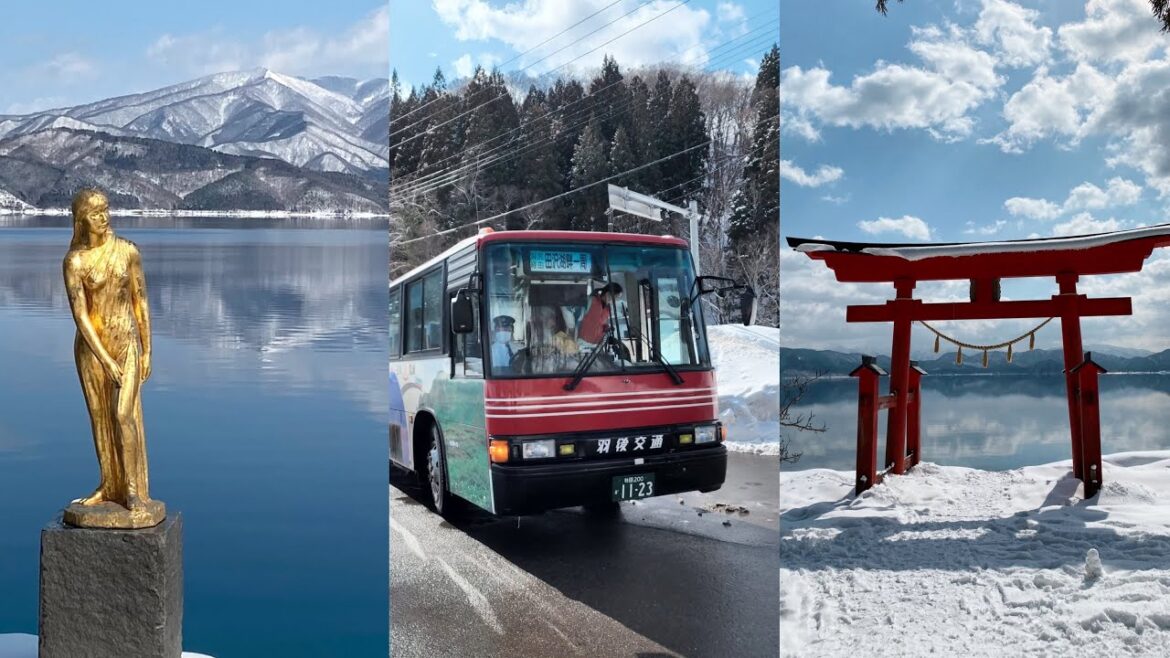 [akita 秋田] 秋田縣秘景田沢湖 靚景 巴士一周線：潟尻（辰子像）& 御座石神社 ⛩️ #秋田 #akita #田沢湖 #tazawako #潟尻 #辰子像 #御座石神社 #日本旅行 #日本東北