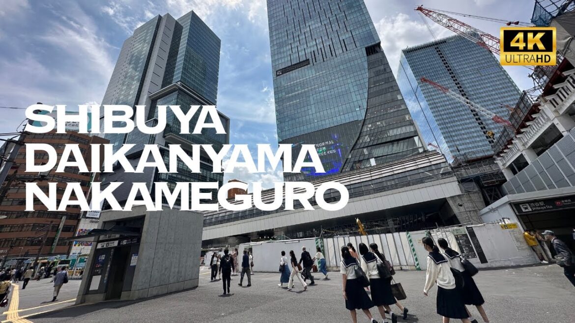 [4K] SHIBUYA→DAIKANYAMA→NAKAMEGURO in Tokyo 🐧 Nonstop Walking Tour / 渋谷→代官山→中目黒 東京 散歩