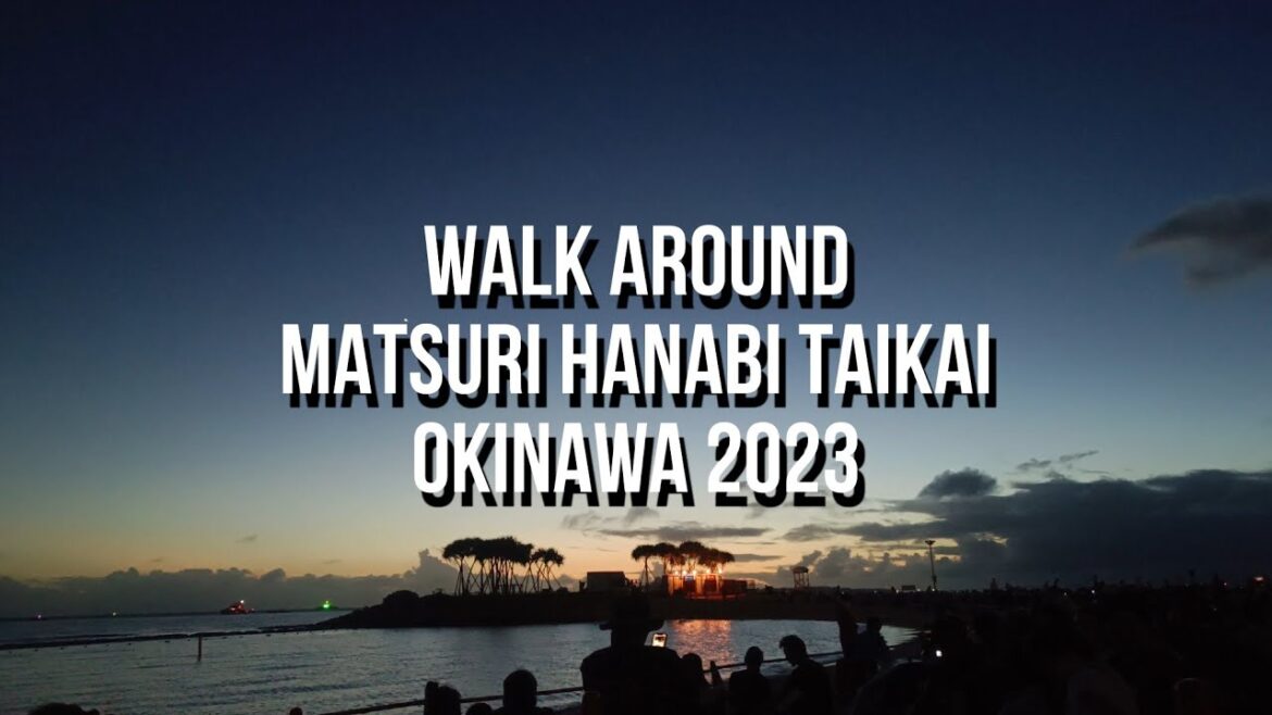 Suasana Matsuri Hanabi Taikai di Okinawa 2023