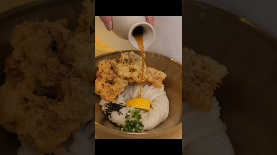 쫄깃함 끝판왕!! 하루 100그릇 완판 튀김 우동 Japanese fried chicken Udon – Korean street food #shorts 쫄깃함 끝판왕!! 하루 100그릇 완판 튀김 우동 Japanese fried chicken Udon - Korean street food #shorts