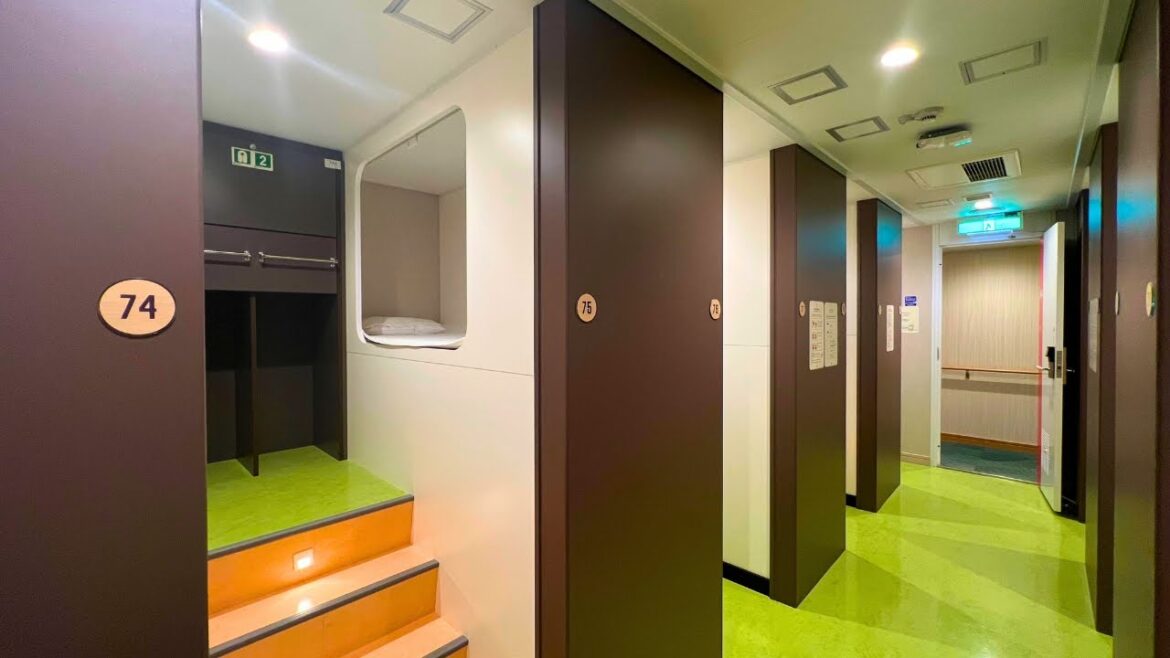 Riding Japan’s Amazing Cheapest Capsule Hotel Ferry 😴🛳 | Yokosuka to Shinmoji |東京九州フェリー それいゆ