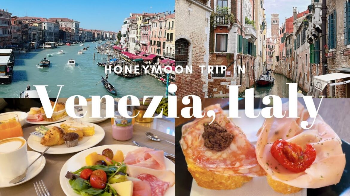 SUB)イタリアへ念願の新婚旅行に行ってきました🇮🇹Part 3, ベネチア｜ベネチア料理をたのしむ｜サンタクローチェブティックホテル｜ゴンドラクルーズでのんびり癒される