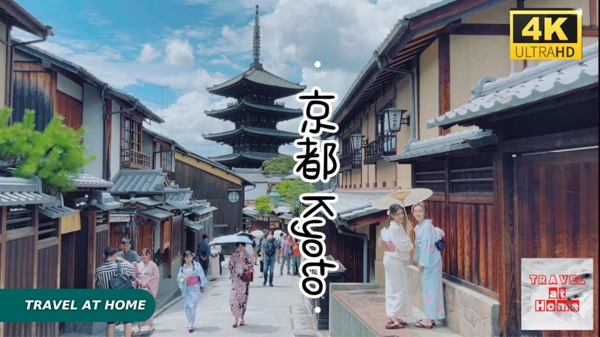 4k hdr japan travel | Walk in Kiyomizu-dera (清水寺）Kyoto Japan |  Relaxing Natural City ambience
