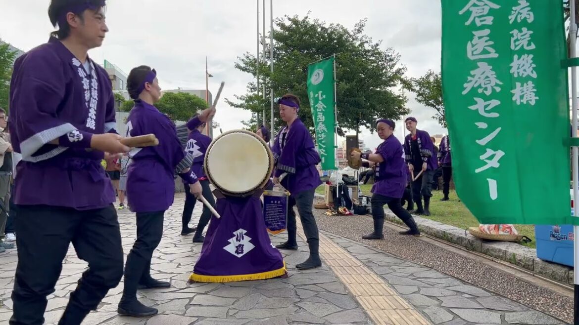 小倉祇園太鼓 北九州市の散歩ツアー Fukuoka, Kokura Gion Taiko Festival, Sightseeing Walking Tour 2023