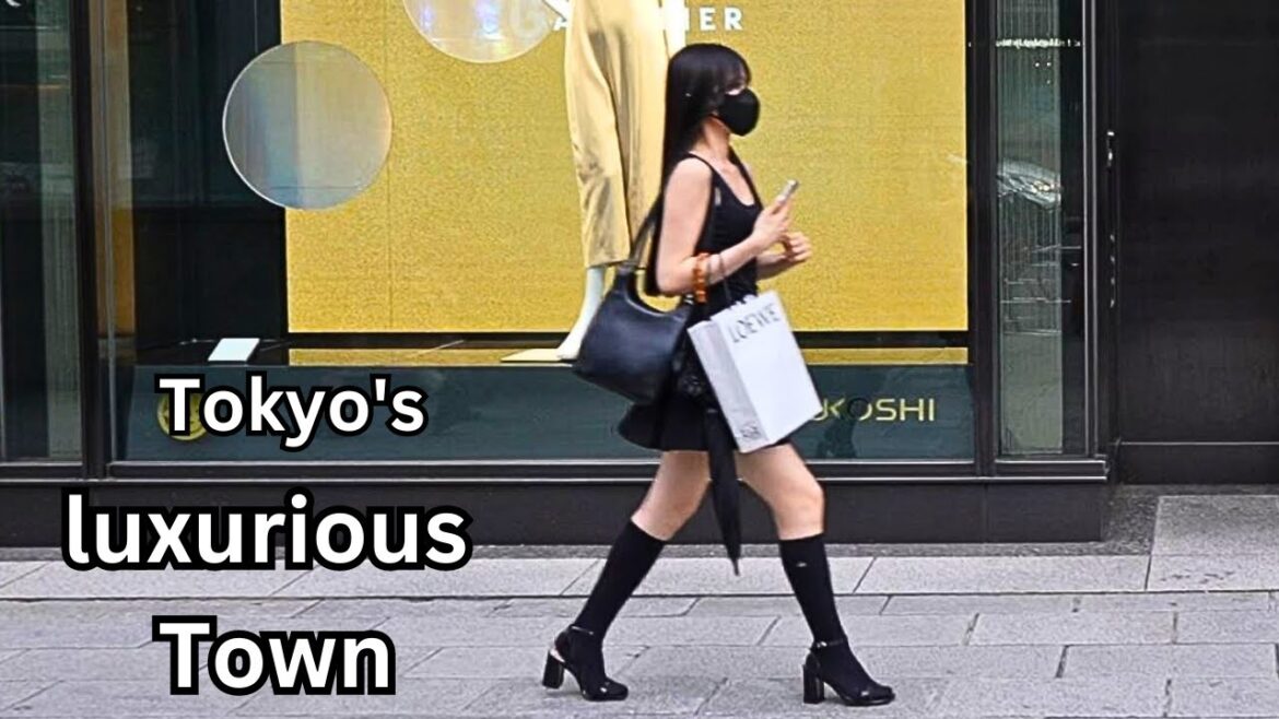 A Hot Summer day in Tokyo's luxurious Town