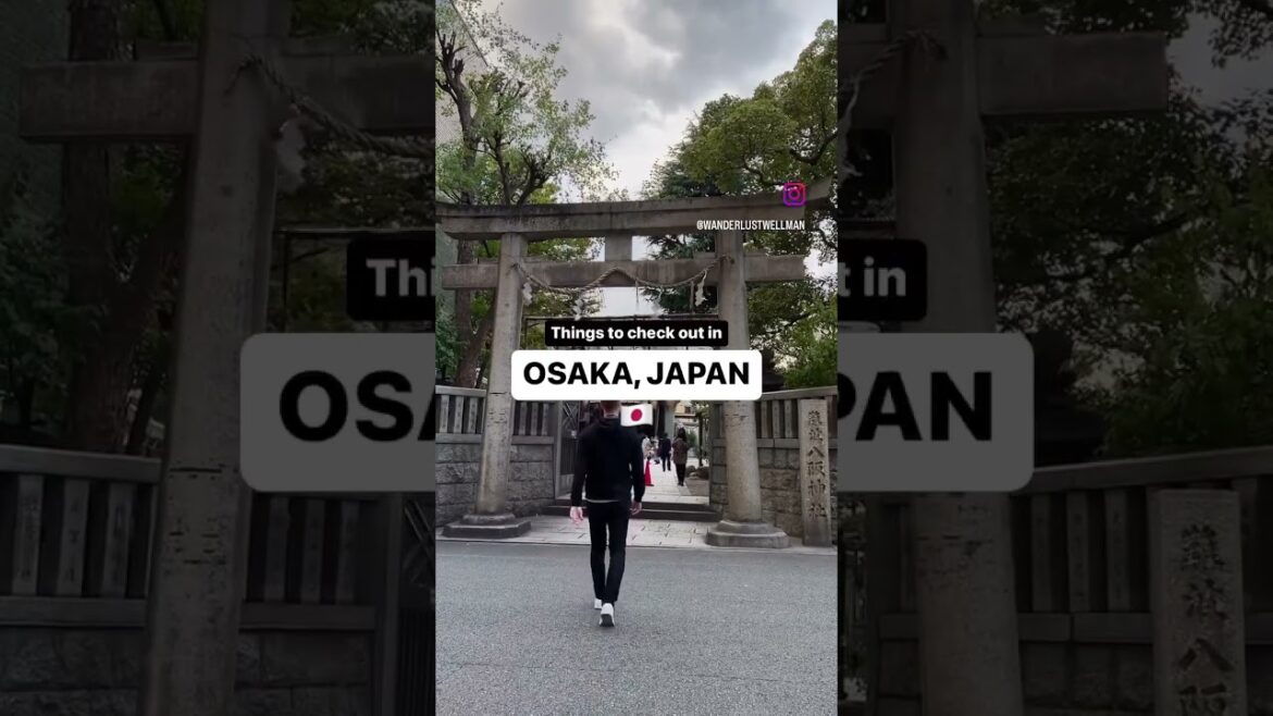 Check Out Osaka Japan's Most Unique Shrine !🦁⛩
