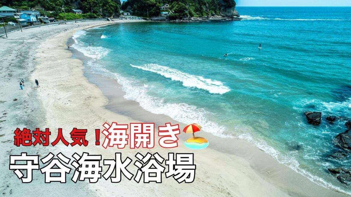 海開き【守谷海水浴場】千葉県勝浦市 ドローン空撮 海開き【守谷海水浴場】千葉県勝浦市 ドローン空撮