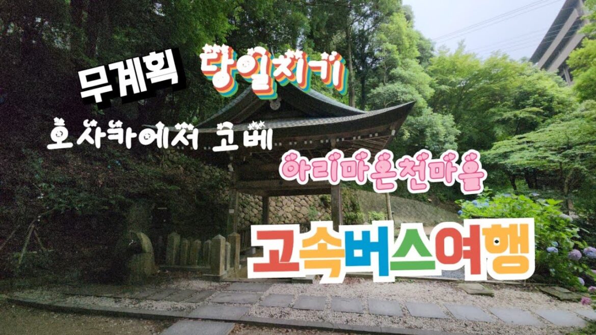 혼자 오사카여행 /  무계획 오사카에서 고베 아리마온천 고속버스여행