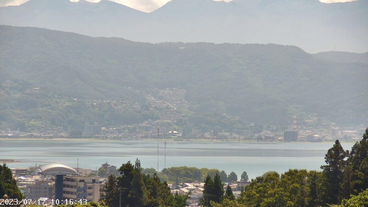 ４Ｋ【LIVE】諏訪湖八ヶ岳ライブカメラ２　信州　諏訪盆地（自動巡回カメラ）  Live stream in Lake Suwa　Nagano Japan　PTZ