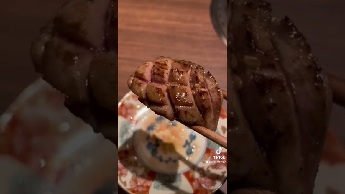 $200 wagyu "Japanese BBQ" steak course in Tokyo - 4K Shorts