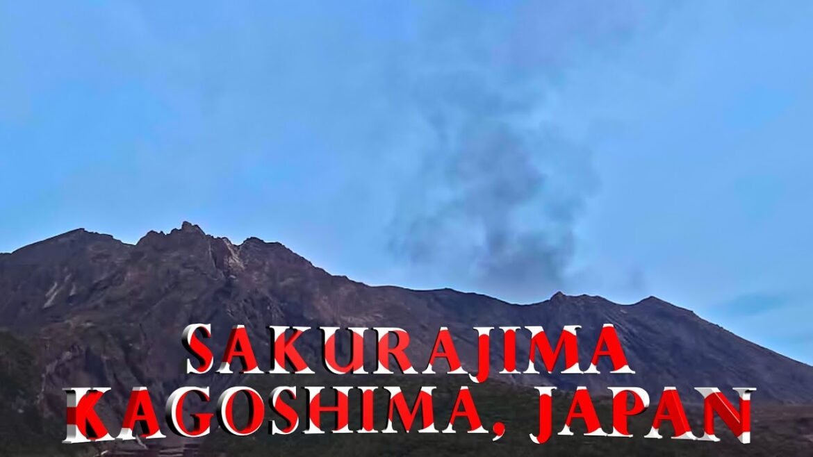 Sakurajima (Volcano) venting ash in Kagoshima Japan Sakurajima (Volcano) venting ash in Kagoshima Japan