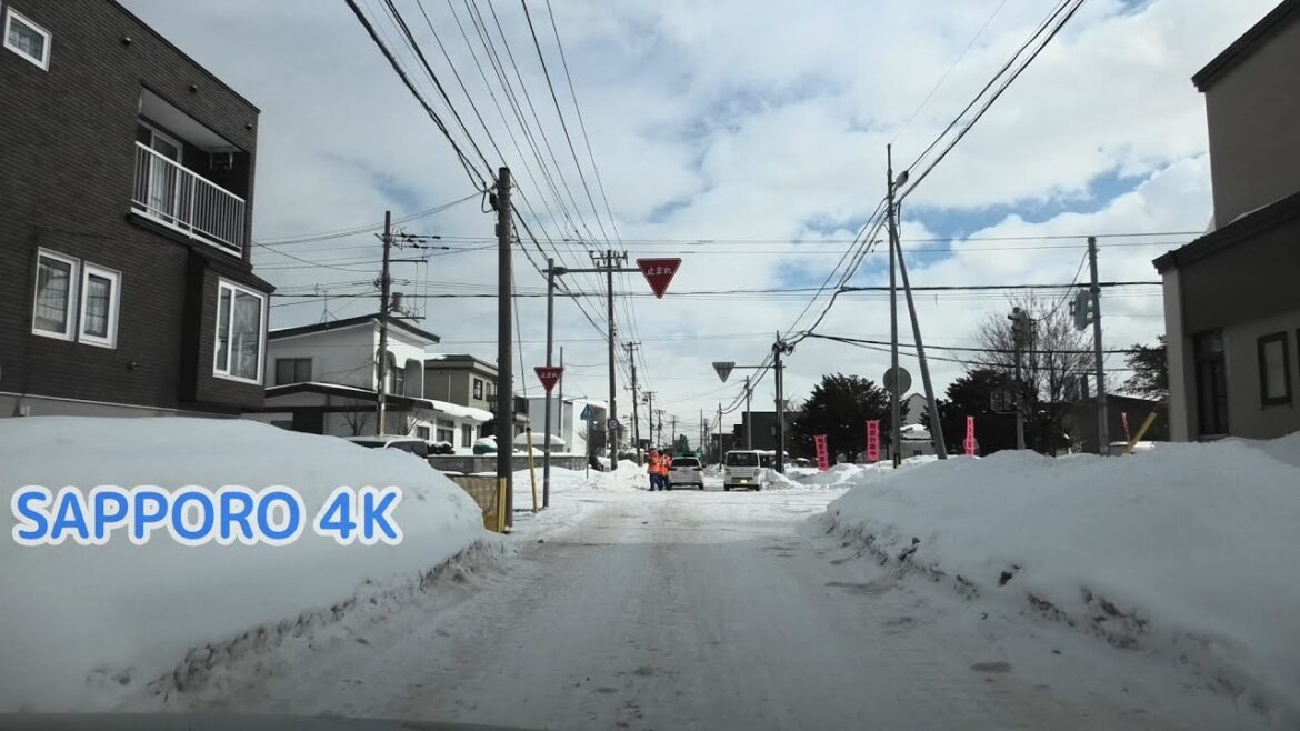 札幌市道：国道5号から星置駅 [ #札幌市 4K/30p 車載動画]