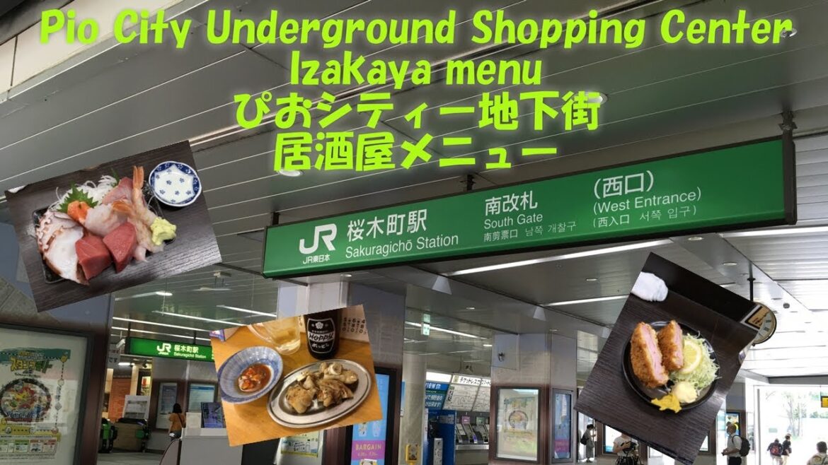Pio City Underground Shopping Mall Izakaya  ぴおシティー地下街居酒屋メニュー Pio City Underground Shopping Mall Izakaya  ぴおシティー地下街居酒屋メニュー