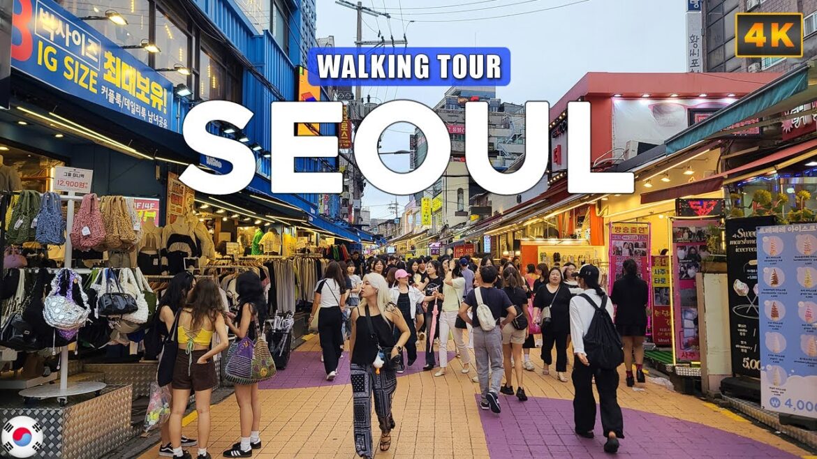 Seoul KOREA – Hongdae Shopping Streets and Sinchon 2023 Walking Tour Seoul KOREA - Hongdae Shopping Streets and Sinchon 2023 Walking Tour