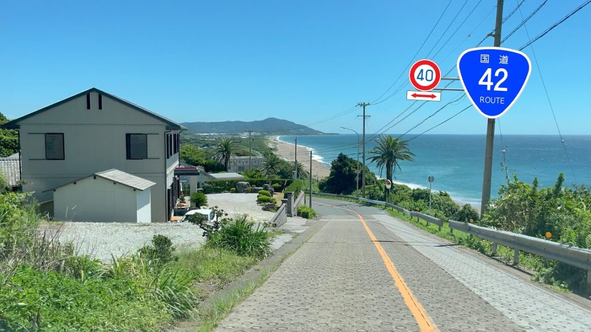 ⬜️ Relaxing Countryside Driving from Cape Irago towards Gamagori Aichi Japan