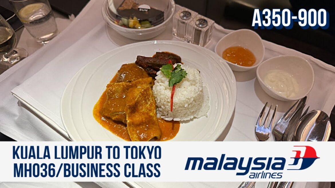 ✈️ Malaysia Airlines Business｜Kuala Lumpur to Tokyo｜MH036/07MAY23