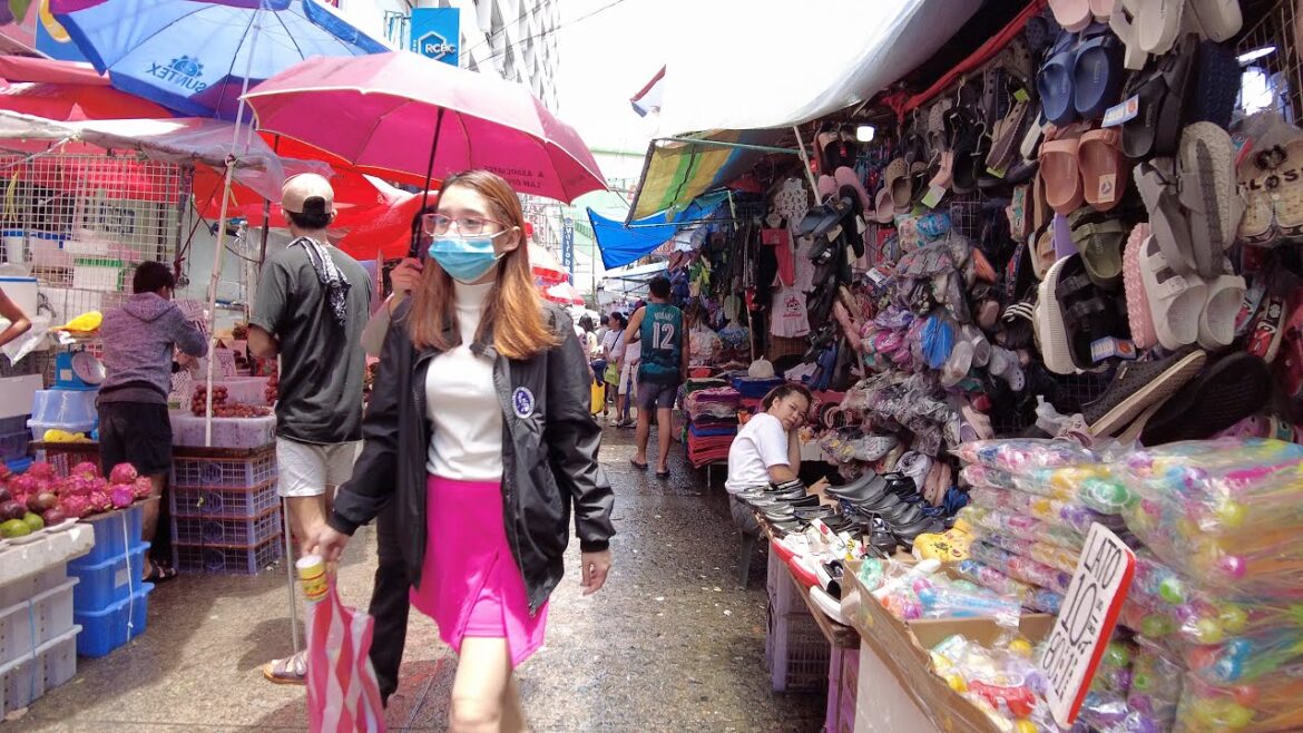 【4K】観光客ゼロ マニラのローカルマーケット ディビソリア Walk on Divisoria Market in Manila Philippines【2023】