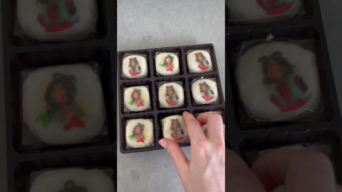 Mango mochi from Miyazaki, Japan. Yum! #food #dessert #japan