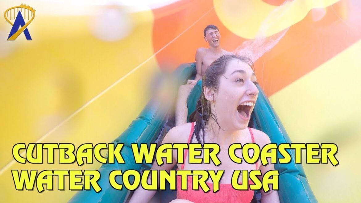 Cutback Water Coaster POV and Rider Cam at Water Country USA