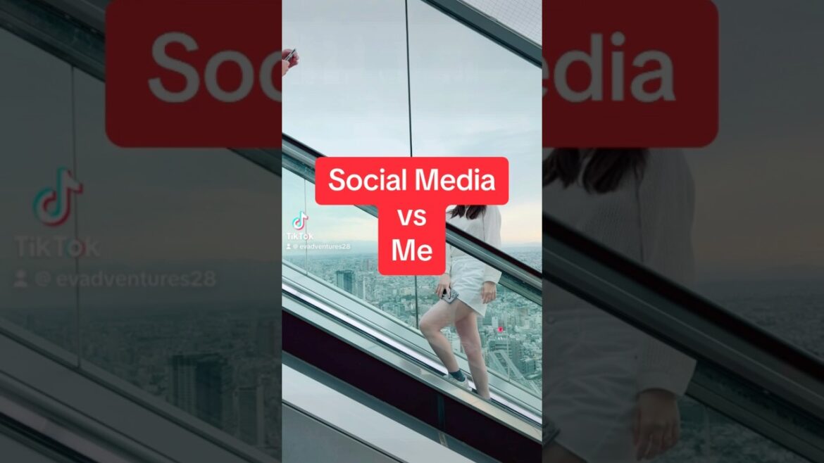 Social Media vs Me: SHIBUYA SKY Edition #Shorts #Japan #Travel