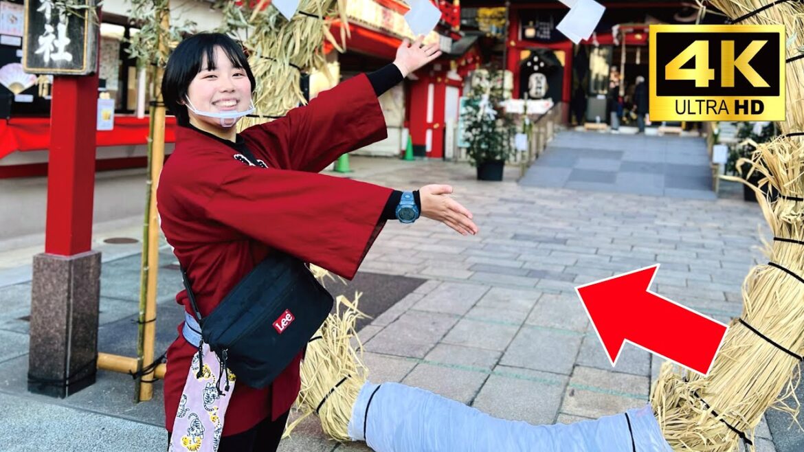 A cute Japanese girl Yura-chan guided me the Seven lucky gods tour.😊| Asakusa,Tokyo