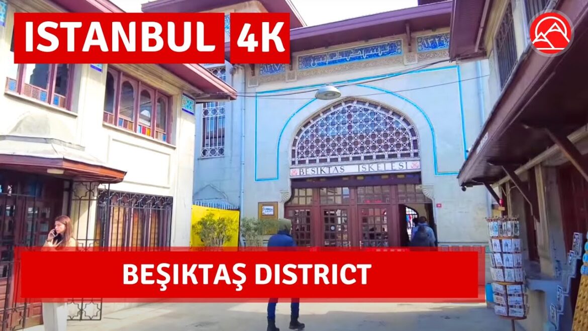 Beşiktaş District Of 19th Century In Istanbul 2023 April Walking Tour| 4k UHD 60fps