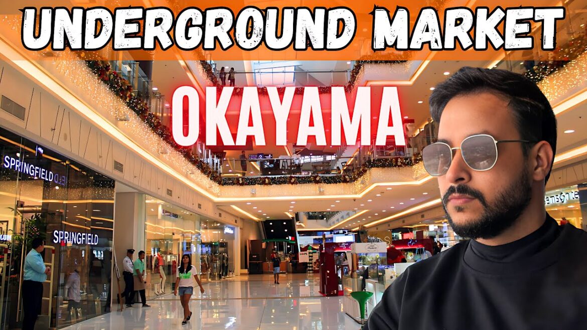 OKAYAMA PART 2 - UNDERGROUND MARKET TOUR, CITY WALK AND SHOPPING - #japan #vlog #hindi