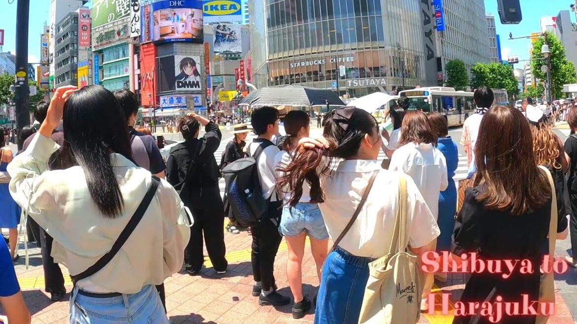 Shibuya to Harajuku Tokyo in Japan walk tour. 【4K】7. 2023-22 Shibuya to Harajuku Tokyo in Japan walk tour. 【4K】7. 2023-22