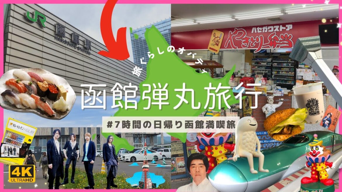 【北海道函館市】日帰り7時間の函館弾丸旅行「温泉・寿司・五稜郭タワー・やきとり弁当・蔦屋書店・ラッキーピエロを市電と徒歩で巡る旅」 #vlog 【北海道函館市】日帰り7時間の函館弾丸旅行「温泉・寿司・五稜郭タワー・やきとり弁当・蔦屋書店・ラッキーピエロを市電と徒歩で巡る旅」 #vlog