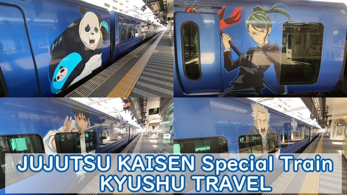 Riding the First Class of "Jujutsu Kaisen" special train from Oita to Fukuoka
