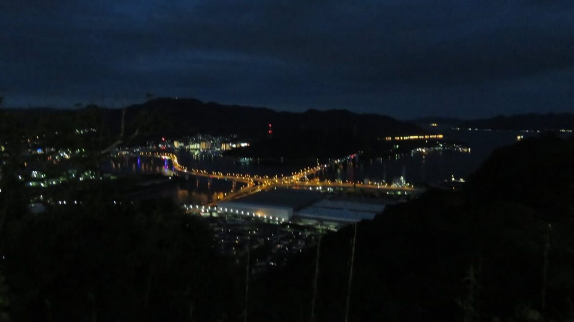 黄金山の夜景 2023年7月16日 黄金山の夜景 2023年7月16日