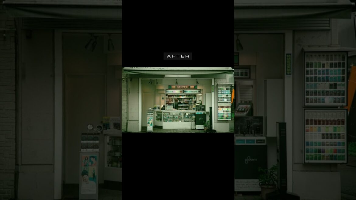 Osaka Street Photograph Before/After - 12