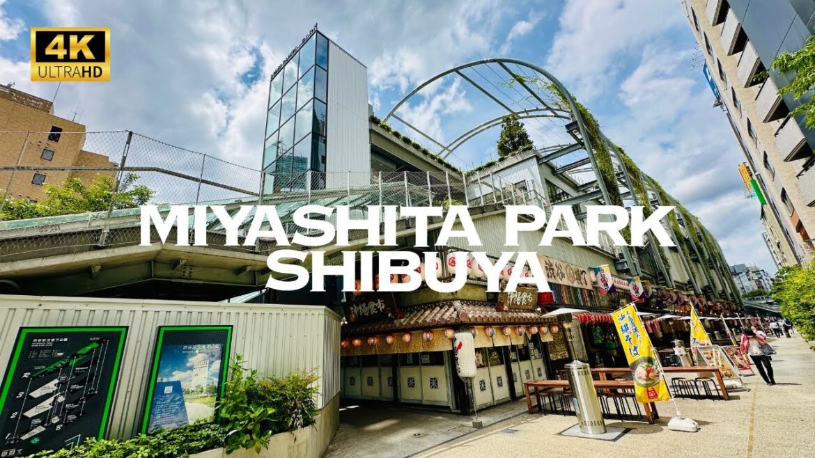 [4K] MIYASHITA PARK in SHIBUYA Tokyo 🐧 Nonstop Walking Tour / 宮下パーク 渋谷 東京 散歩