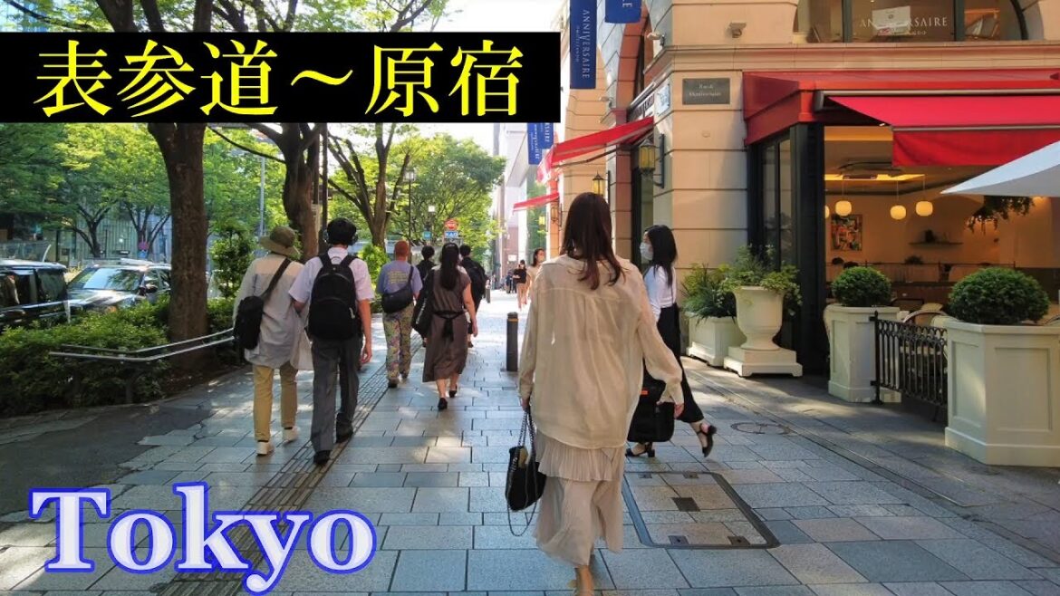 表参道～原宿　Tokyo Walking 🌞4K　Omotesando ~ Harajuku　Japan🎧HQ Binaural　外苑前　（港区・渋谷区）　睡眠用・東京散歩