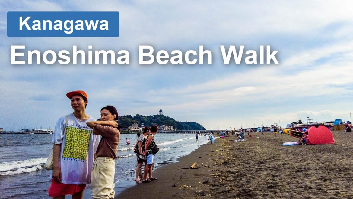 【Kanagawa💖】Walk Japan – Enoshima Beach Walk in Japan Famous Summer Beach【4K】도쿄 โตเกียว 【Kanagawa💖】Walk Japan - Enoshima Beach Walk in Japan Famous Summer Beach【4K】도쿄 โตเกียว